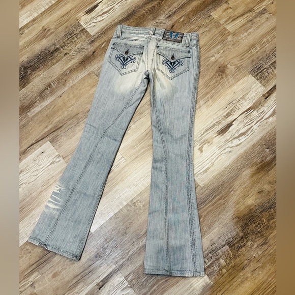 ELVIS RARE Low Rise Bootcut Jeans Size 27 - Picture 3 of 10